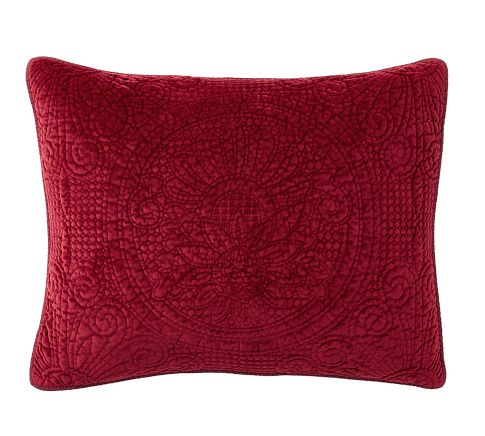 Velvet Medallion Quilted Sham