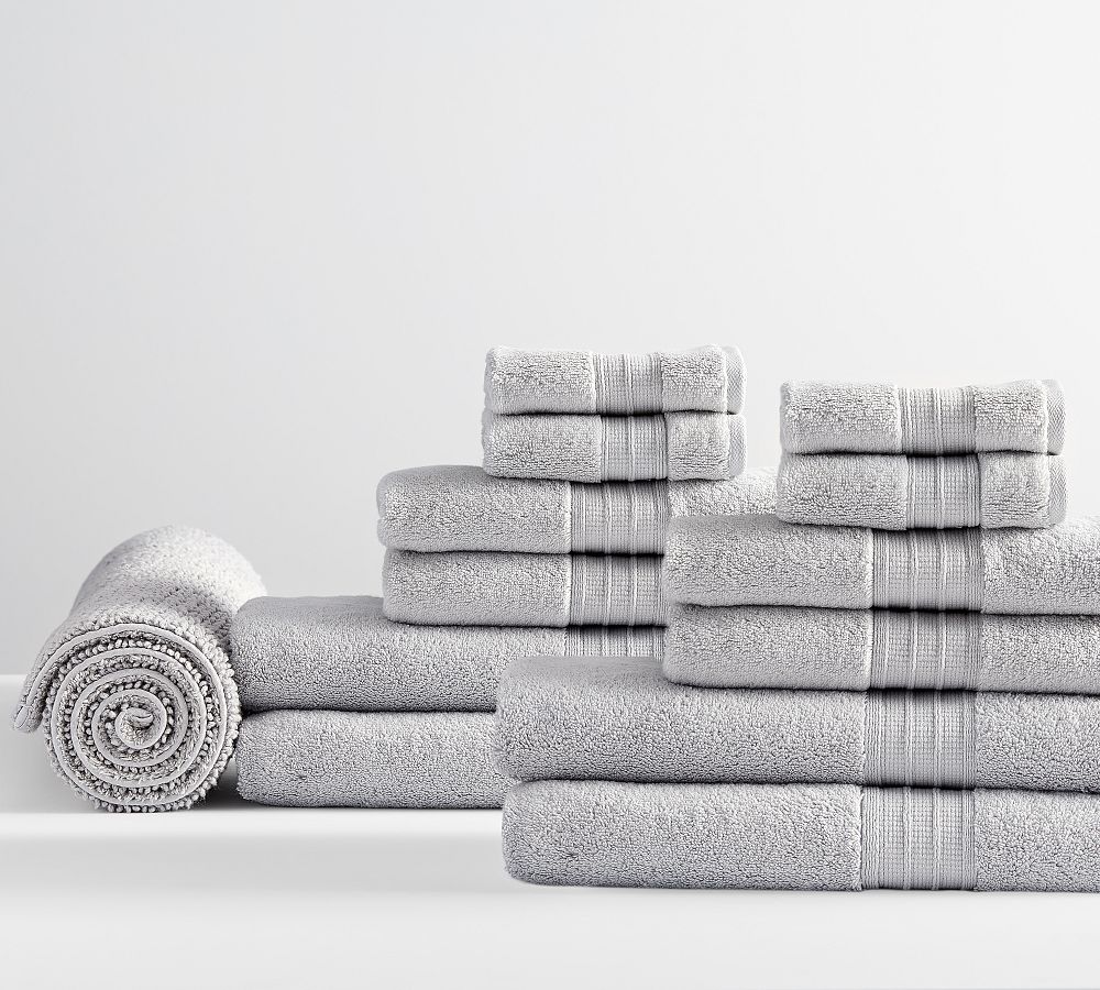 Hydrocotton Towel Bundles - Heathered Gray, Set of 13