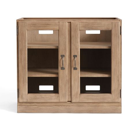 32" Glass Door Cabinet