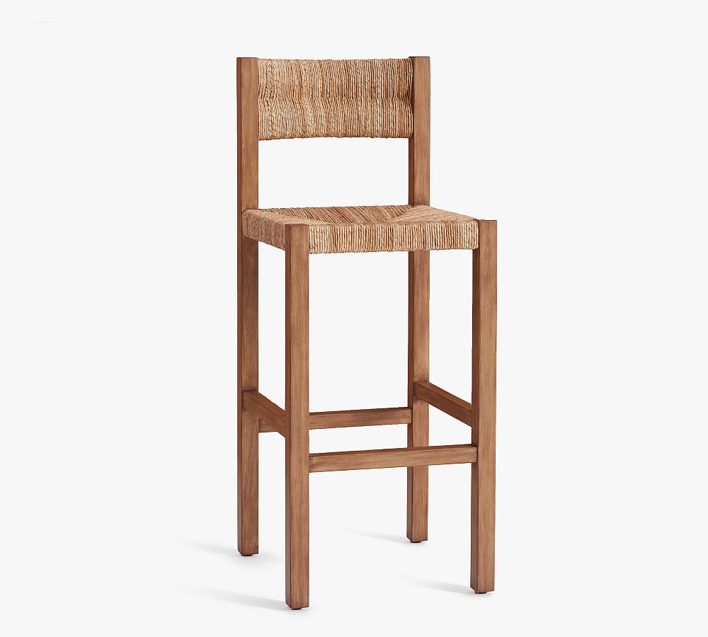 Malibu Woven Stool - Bar Height, Honey