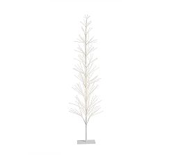 Open Box: Lit Twinkling Twig Tree, 7 FT. - White