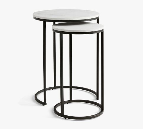 Delaney Round Nesting End Table