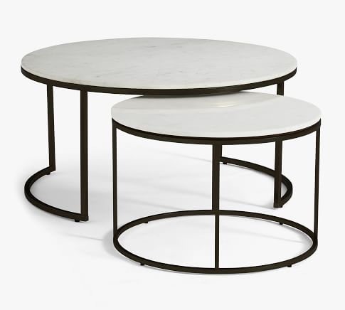 Delaney Round Nesting Coffee Tables