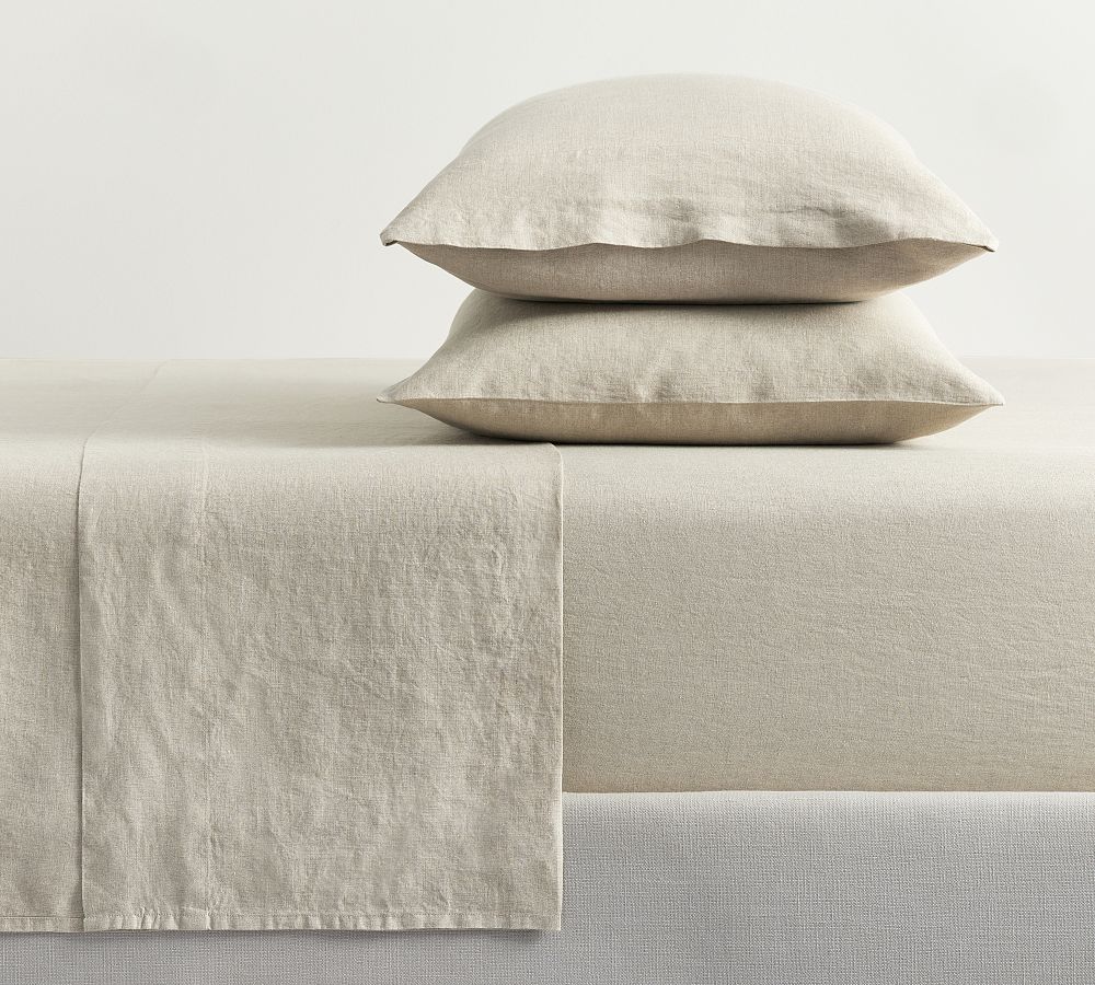 Belgian Flax Linen Classic Sheet Set - Flax, Queen