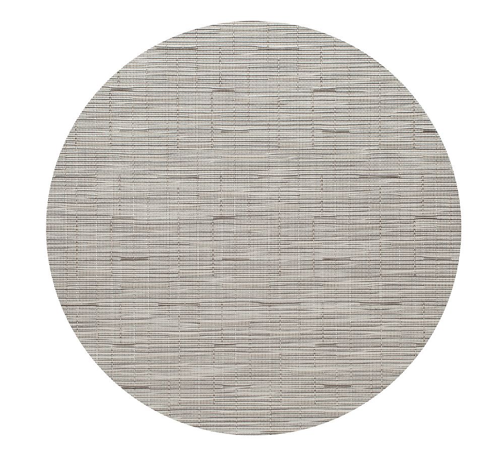 Chilewich Bamboo Indoor/Outdoor Round Placemats, Set of 4 - Set of 4 - Chalk