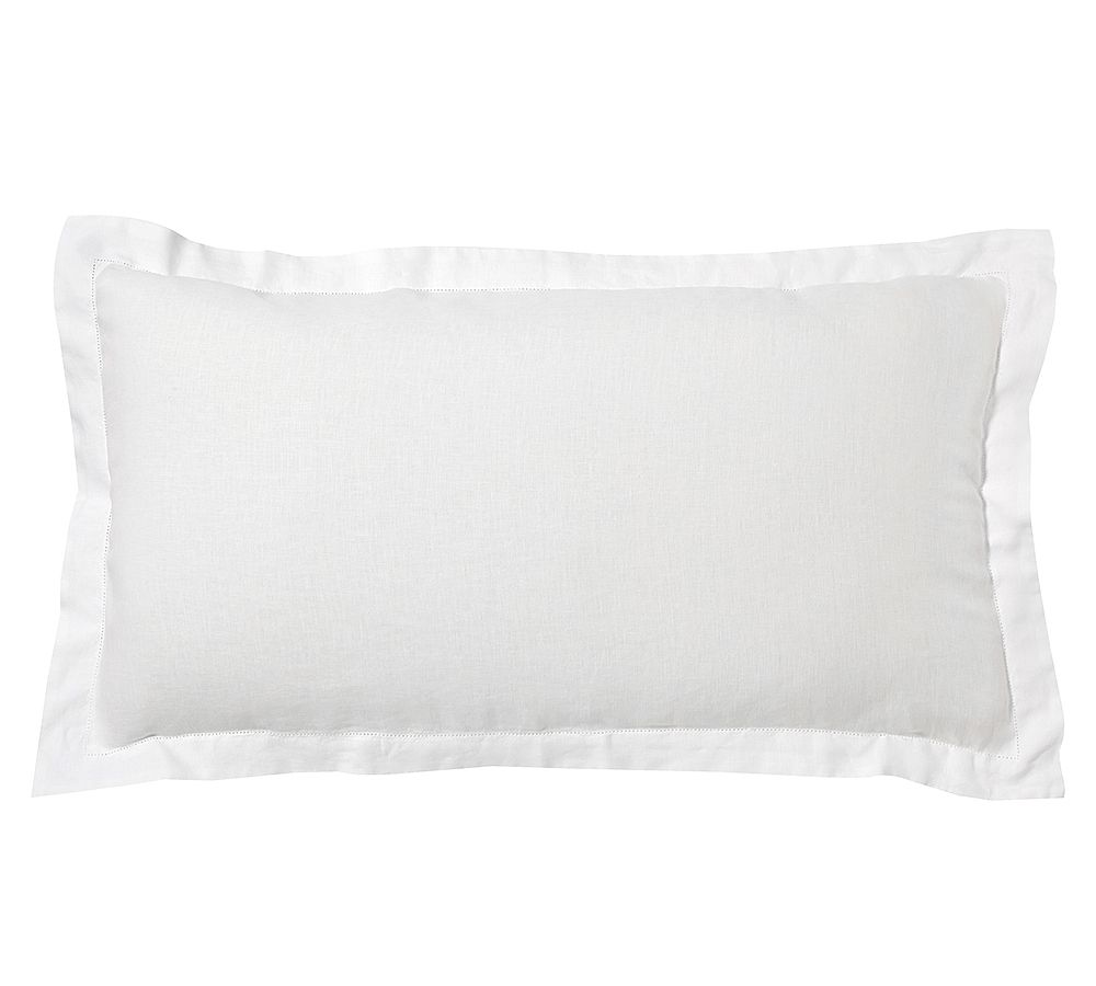 Belgian Flax Linen Sham - White, King, Set of 2