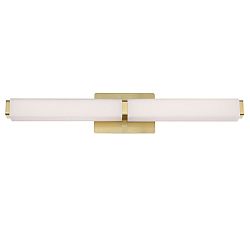 Open Box: Holten Horizontal Double Sconce, 27" - Brushed Brass