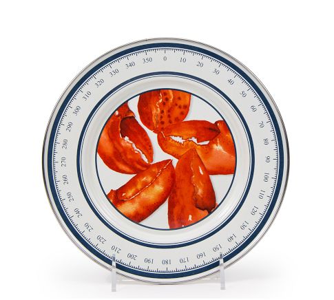 Lobster Enamel Salad Plate, Set of 4