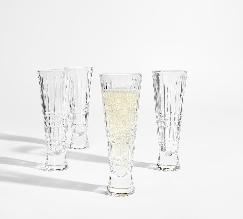 Stewart Plaid Champagne Flutes - Set of 4 - Set of 4