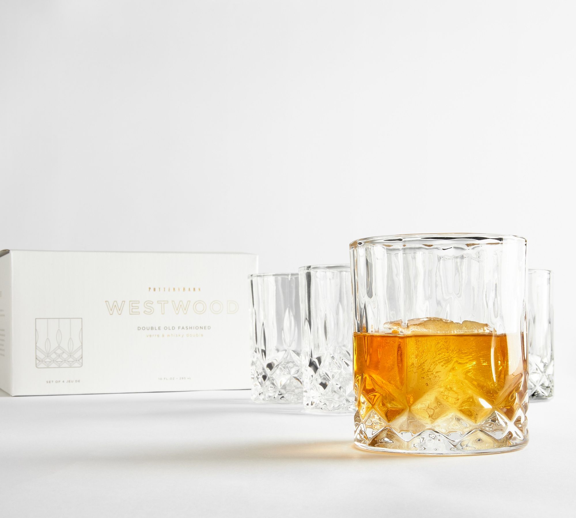 Westwood Cocktail Glasses - Set of 4 - Set of 4 - Clear