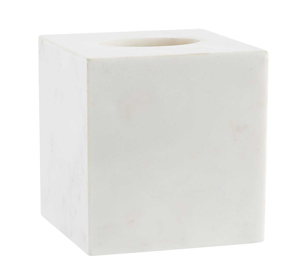 Marble Bathroom Tissue Holder - Frost