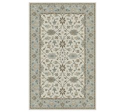 Open Box: Custom Malika Hand-Tufted Wool Persian-Style Rug, 5' x 8' - Neutral Warm Gray
