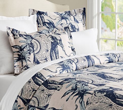 Ari Elephant Printed Duvet Cover