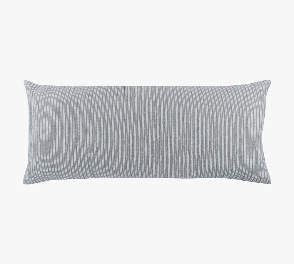 Antolin Striped Lumbar Pillow - 16 x 36", Blue