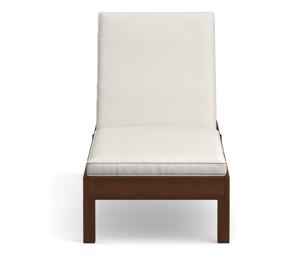 Universal Tufted Single Chaise Cushion, Outdoor Canvas, Natural