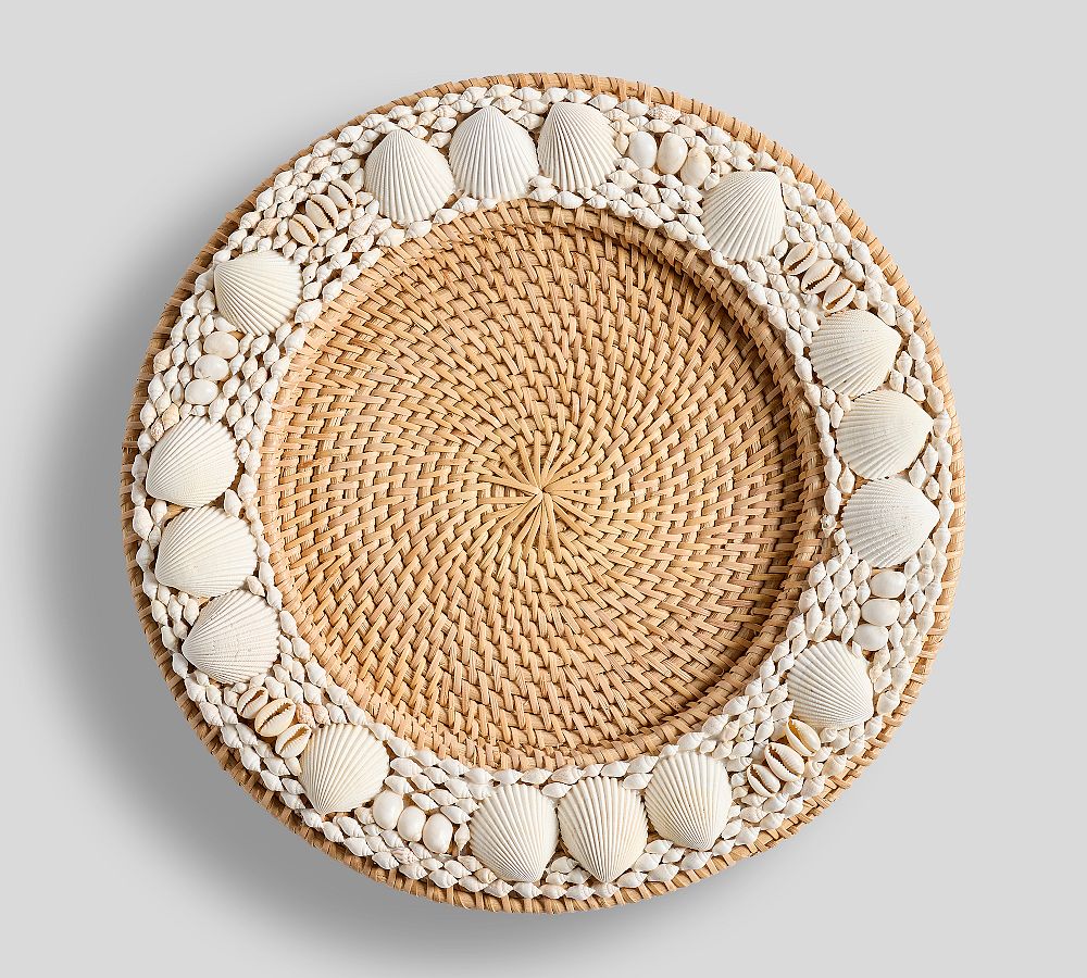 Tava Shell Chargers - Set of 4 - Set of 4 - Natural Shell