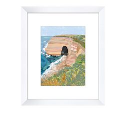 Gentle Cove by Walker Noble 17"x20" White Frame