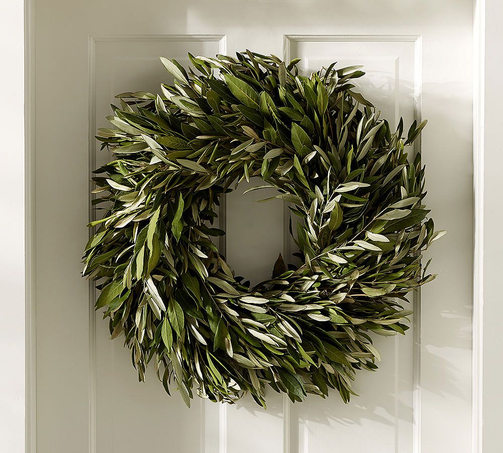 Live Olive Leaf and Myrtle Wreath & Garland