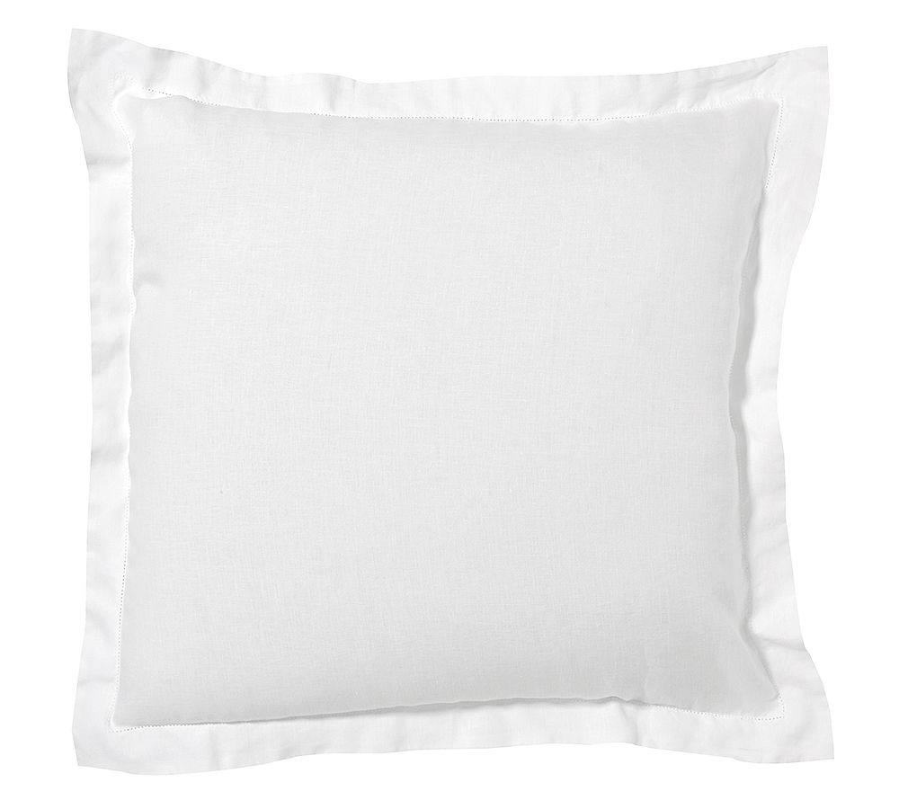 White Belgian Flax Linen Sham | Set of 2