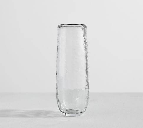 Hammered Stemless Champagne Flutes - 6 oz.