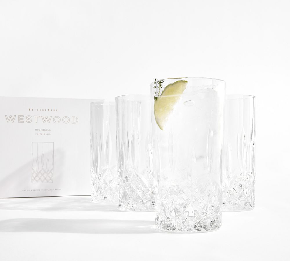 Westwood Highball Glasses - Set of 4 - Set of 4 - Clear