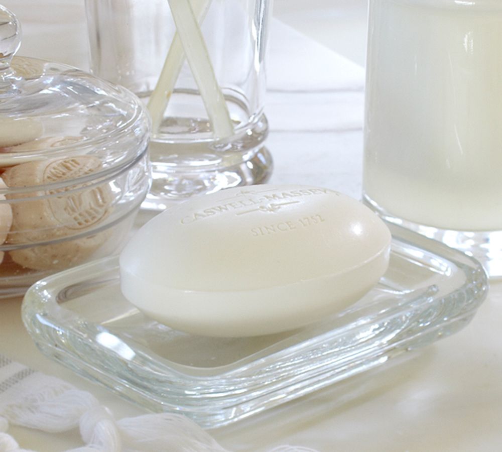 Classic Handcrafted Glass Bathroom Accessories - Rectangular