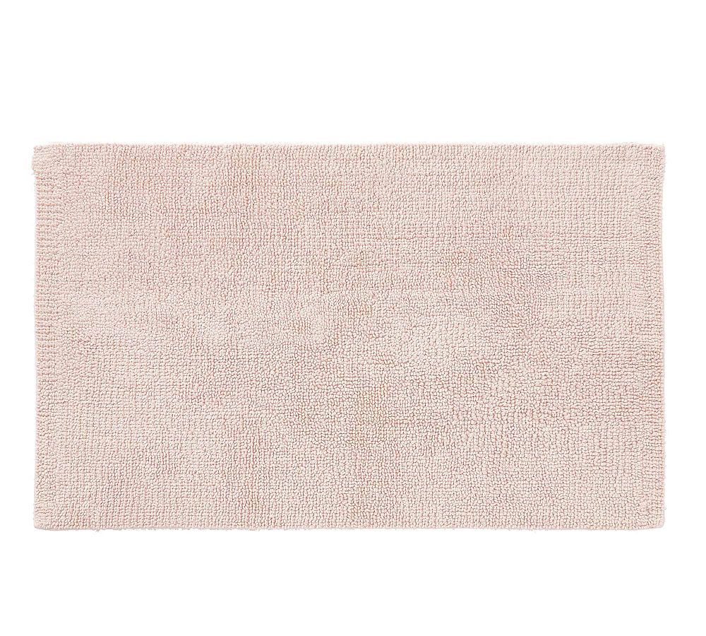 Classic Organic Loop Bath Mat - Soft Rose, 21" x 34"