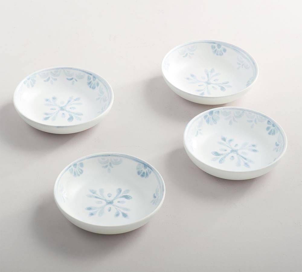 Chambray Tile Stoneware Dip Bowls - Set of 4 - Set of 4
