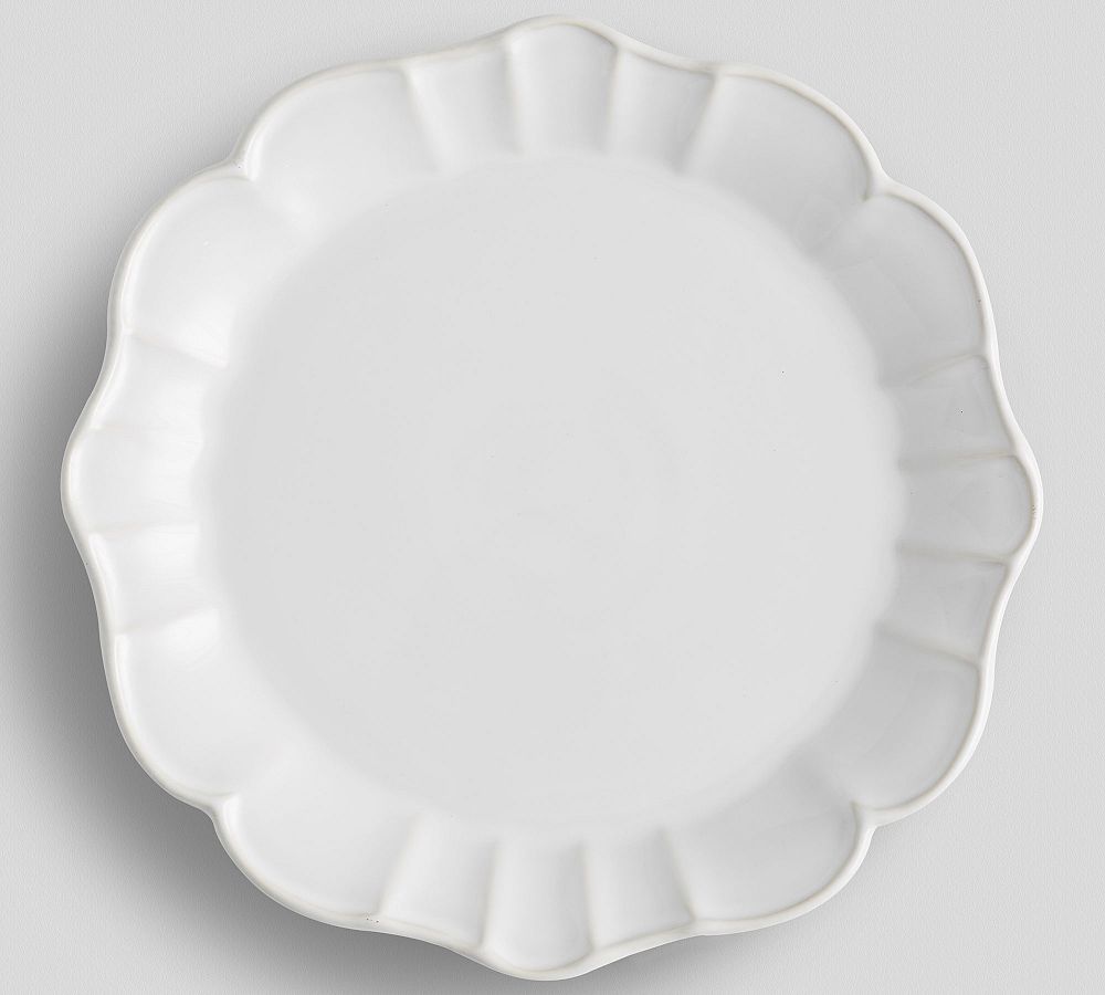 Monique Lhuillier Juliana Scalloped Dinner Plates - Set of 4 | White