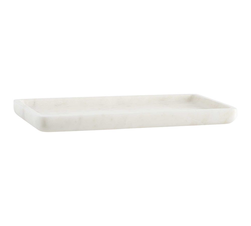 Marble Bathroom Tray - Frost