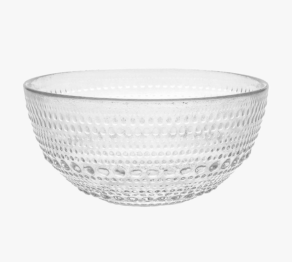 Jupiter Beaded Glass Cereal Bowls - Set of 6 - Set of 6 - Clear