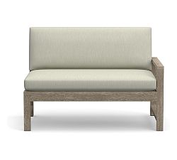 Indio Sectional Cushions, Armless/RA/LA Loveseat, Loveseat, Premium Performance Slub Weave; Zinc