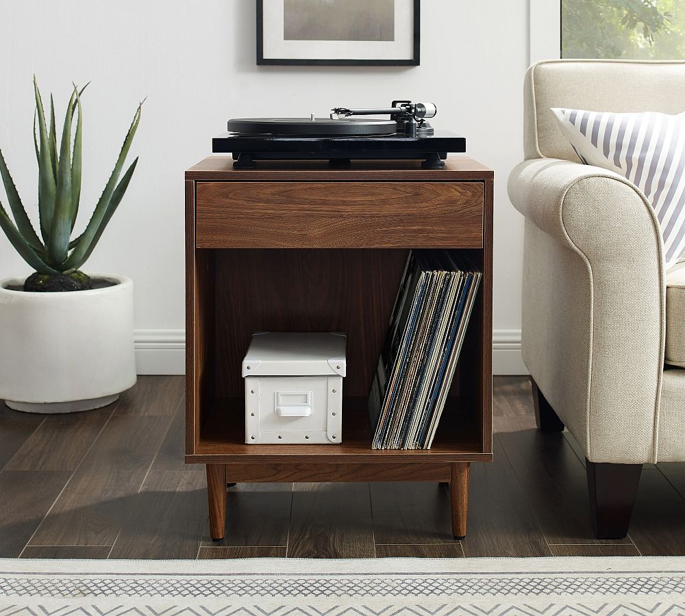 Lennon Record Storage Side Table