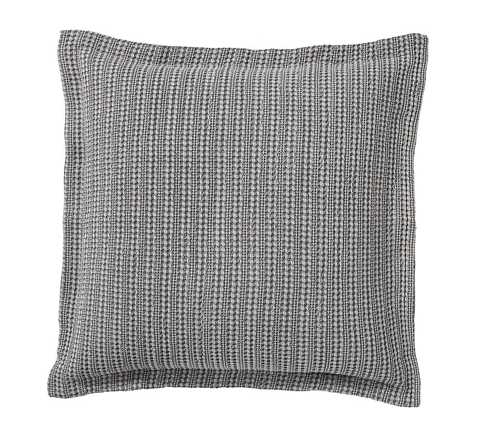 Honeycomb Cotton Sham - Gray, Euro