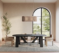 Keaton Elliptical Communal Dining Table (96"-144")