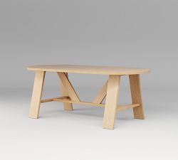 Keaton Elliptical Counter Height Communal Dining Table (96"-144")