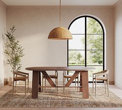 Keaton Elliptical Counter Height Communal Dining Table (96"-144")