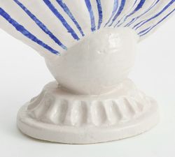 Printed Striped Shell Vase