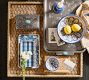 Western Silver &amp; Turquoise Handled Tray