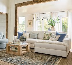 Big Sur Square Arm Chaise Sectional (114"&ndash;156")