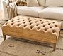 Edgewood Tufted Leather Ottoman