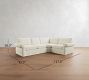 Pearce Roll Arm Deep Seat Slipcovered 3-Piece Wedge Sectional (127")