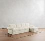 Pearce Roll Arm Deep Seat Slipcovered Chaise Sectional (110"&ndash;150")