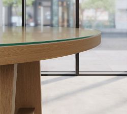 Keaton Elliptical Glass Communal Table Top