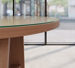 Keaton Elliptical Glass Communal Table Top