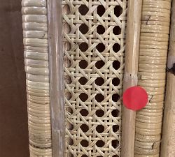 Open Box: Ash Rattan Rectangular Wall Mirror (24" x 36") - Natural