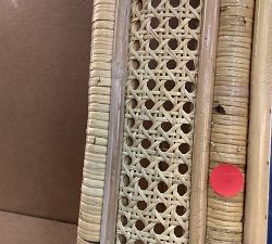 Open Box: Ash Rattan Rectangular Wall Mirror (24" x 36") - Natural