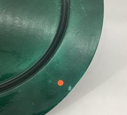 Open Box: Caterers Box Charger Plates, Set of 12 - Green