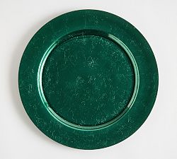 Open Box: Caterers Box Charger Plates, Set of 12 - Green