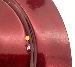 Open Box: Caterers Box Charger Plates, Set of 12 - Red